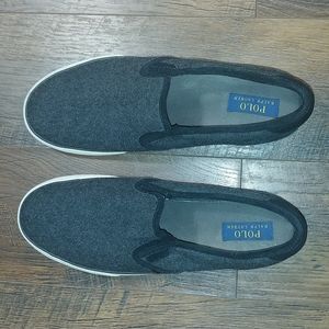 Polo Ralph Lauren Suede Shoe, Color-Black, Size- 12D.